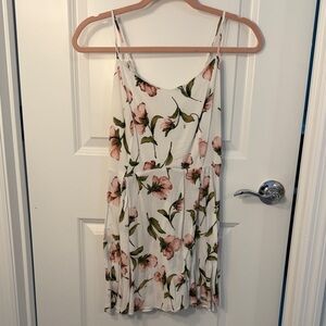 Floral White Dress